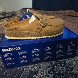 Birkenstock Women's Tan Slip-On Loafers